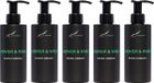 Claudius Cosmetics B.V. Shower & Wash Fresh Ginger 300 ml - met pomp - zwarte fles - set van 5 stuks - Voordeelverpakking