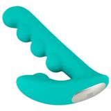 Beau Coeur Sylora - Vibromasseur 2-en-1 à Perles (Vert)
