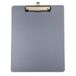 WEDO® Metalen klembord A4 van geanodiseerd aluminium met sterke klem, afgeronde hoeken en oogje om op te hangen, kleur: gunmetal