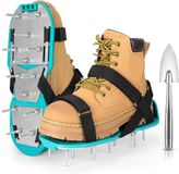 Merkloos / Sans marque Detailkampioen Beluchtingsschoenen voor gazon - voorgemonteerd - met spikes voor gazonbeluchting in tuin en erf - blauw