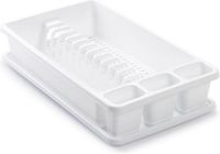 PLASTICFORTE Afdruiprek met lekbak - wit - 45 x 26 cm