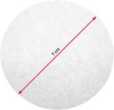 Westmark Burgerpapier, 100 stuks, antiaanbak scheidingspapier voor perfecte hamburgers, Ø: 7 cm, papier, mini, wit, 62392270