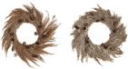 DKD Home Decor Kerstkroon Bloem (2 Stuks) (60 x 5 x 60 cm)