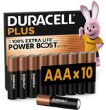 Duracell Plus AAA - alkaline batterijen - 1,5V, LR03 - 10 stuks