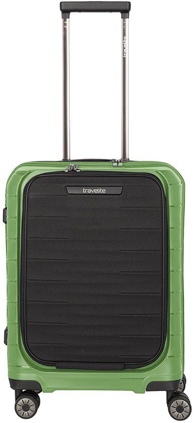 Travelite Mooby 4 Wiel Trolley S Frontpocket Groen