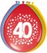 Folat Bv Ballonnen 40 Jaar Happy Bday Dots 30cm - 8 stuks