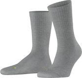 FALKE Run Rib Crew lichte padding katoen functioneel materiaal Sokken unisex grijs - maat 46-48