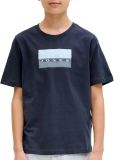 JACK&JONES JCOFUSION DOTS PRINT TEE SS CN SN JNR T-shirts garçons bleu foncé taille 176