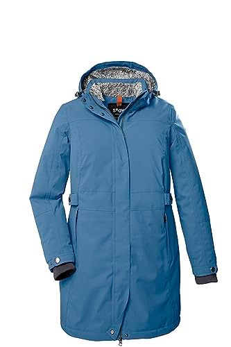 STOY Dames functionele jas met afritsbare capuchon - grote maten STW 11 WMN PRK, stormblauw, 44