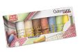 Gutermann Creativ 100% katoenen draad – set van 8 spoelen van 100 m + Omnigrid universele liniaal 3 x 15 cm, diverse kleuren