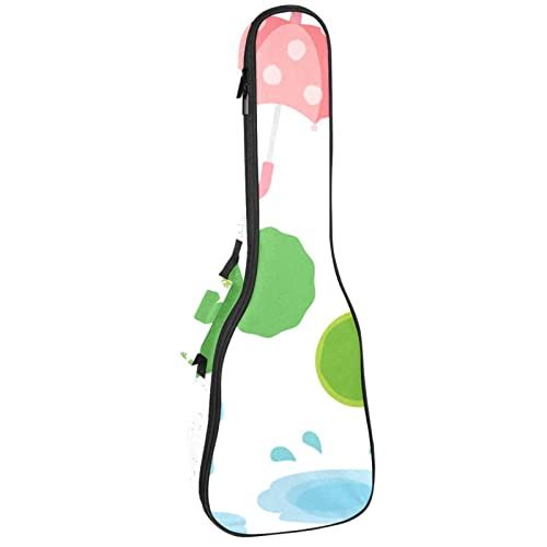Mersov Tenor Ukulele Gigbag Waterdichte Ukelele Case Gewatteerde Rugzak, Geweldig voor Sopraan Concert (21/23/24") Leuke Kikker Zingen