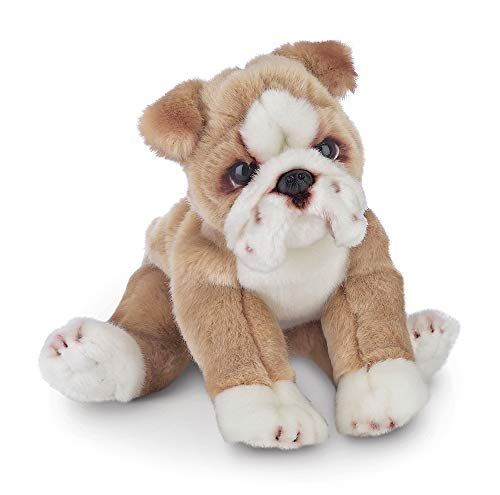 Bearington Collection Tug Bulldog Plush Stuffed Animal Puppy Dog 33 cm