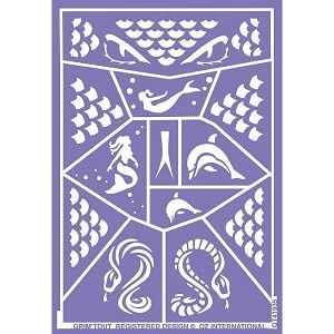 GRIM'TOUT Express Make-up Sjabloon - Zeemeermin