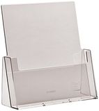 Brochurestandaard, 1 vak, voor brochures en brochures in A4, transparant