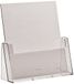 Brochurestandaard, 1 vak, voor brochures en brochures in A4, transparant