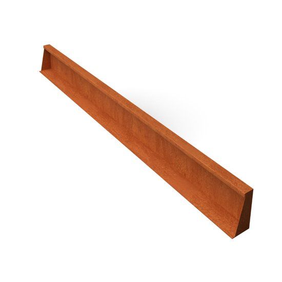 Merkloos Geroba Fronta Keerwanden cortenstaal recht stuk L200 x B10 x H20 cm