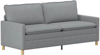 vidaXL Bank Lichtgrijs Stof 196 x 81 x 87,5 cm