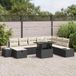 Maison Exclusive - Ensemble de jardin 9 pièces, ensemble de salon en polyrotin noir