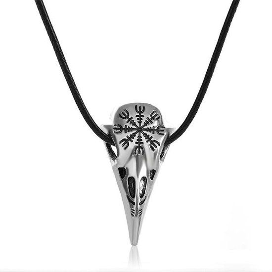 LGT JWLS LGT Jewels Heren Ketting Edelstaal Kraai Schedel Amulet