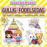 GULLIG FÖDELSEDAG: ENKEL OCH ROLIG MÅLARBOK