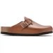 Birkenstock Sabots en cuir naturel Boston