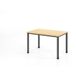 HAMMERBACHER Bureau H-Serie | Piètement à 4 pieds | réglable en hauteur | extrêmement stable, Taille plateau de table : 120 x 80 cm, Couleur plateau de table : Érable, Couleur piètement : Graphite