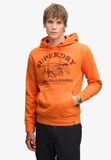 Superdry Outdoor Icon Hoodie Heren XL Barnsteengloedoranje