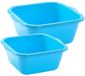 Plasticforte Afwasteilen Set - Afwasbak - Kunststof - 10 en 15 Liter - Blauw
