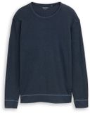 Tom Tailor - Chemise à manches longues et structure gaufrée - Taille XXXL - sky captain blue