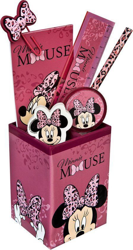 Minnie Mouse Gevulde Pennenbak 7 delig