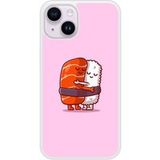 iPhone 14 Sushi hug bedrukt siliconen hoesje
