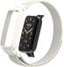 By Qubix Qubix Milanese Loop Bandje met Case - Wit - Geschikt voor Xiaomi Smart Band 7 Pro / Mi Band 7 Pro