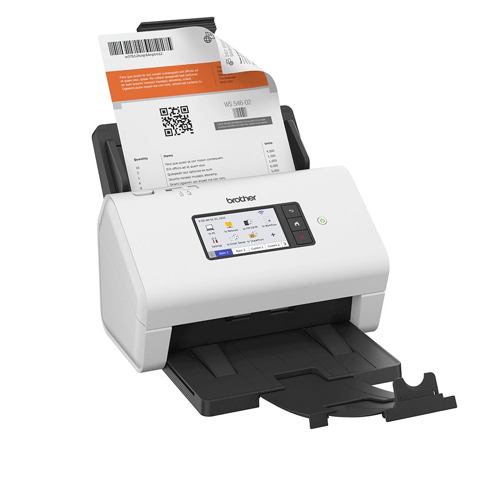 Brother ADS-4900W Scanner - ADF - A4 - Zwart, Wit