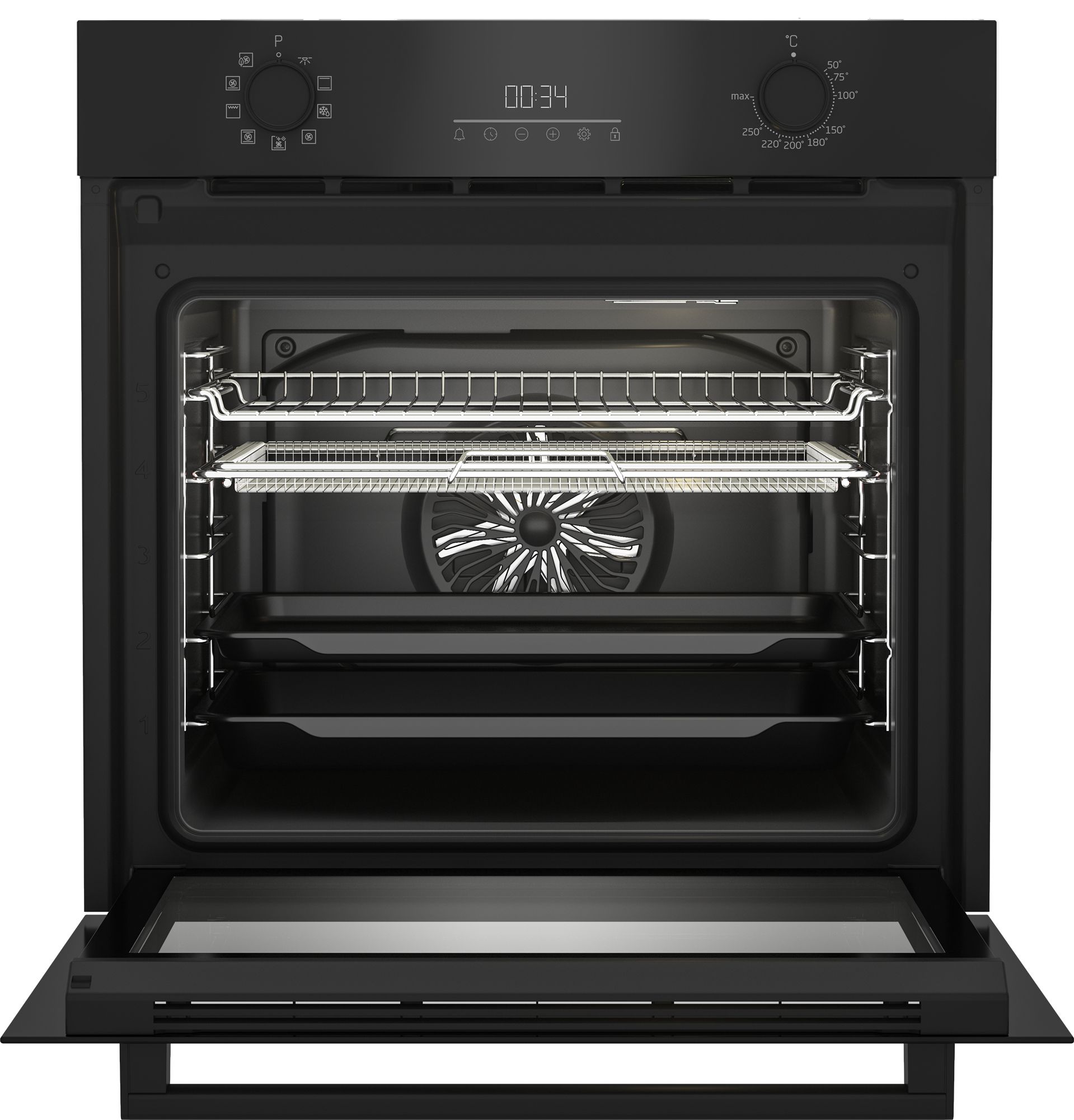 Beko BBIM173001BE - Inbouwoven - Zwart