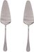 Gerimport Pelle à tarte - 2x - Inox - argenté - 23 cm