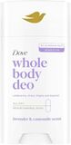 Dove Deodorant voor het hele lichaam – stick – lavendel & kamille – tegen geuren en witte vlekken 72 uur – voor de gevoelige huid – 75 ml