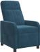 vidaXL Relaxfauteuil Blauw fluweel