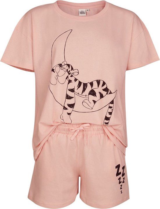 Winnie The Pooh Tiger On The Moon Solid Pyjama lichtroze Katoen -