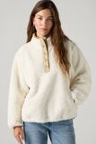 Levi's Iris Sherpa pull en polaire - Femme - L - Blanc / Egret Sherpa