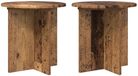 vidaXL Pieds de plantes 2 pièces Vieux bois 40 x 40 x 40 cm Bois traité
