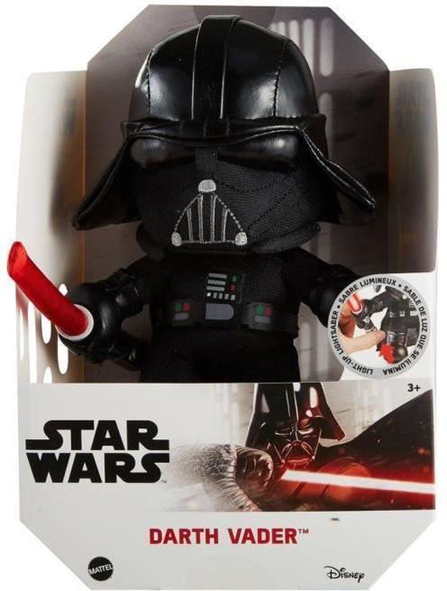 Star Wars Darth Vader Knuffel - 20 cm - Met Lichtsabel