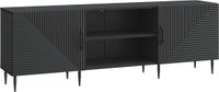 vidaXL TV-kast 150 x 31 x 50 cm Zwart Bewerkt hout