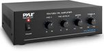 Pyle Bluetooth Audioversterker - 60W - Stereo Versterker met RCA - 2 Microfooningangen - 25,70 Volt Uitgangen - LED