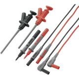 VOLTCRAFT MS-6 Veiligheidsmeetsnoerenset Banaanstekker 4 mm Testpunt 1.20 m Zwart, Rood 1 set(s)