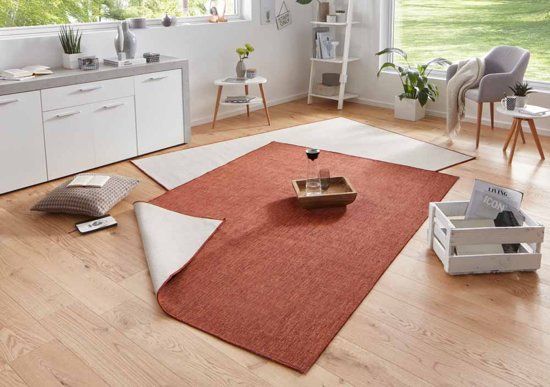 Bougari Modern vloerkleed Miami 103098 80x350 cm Terracotta & Crème - EAN: 4260525252193