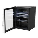 cozze® Outdoor koelkast voor buiten met roestvrijstalen frame (60 liter)