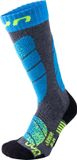 UYN Skisokken voor kinderen grey melange/turquoise - Maat 31/34