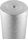 VEVOR Film isolant thermique réfléchissant 15m x 122cm 5,5 mm d'épaisseur