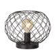 Fischer&Honsel Justin tafellamp, metaal, 40 W, zwart