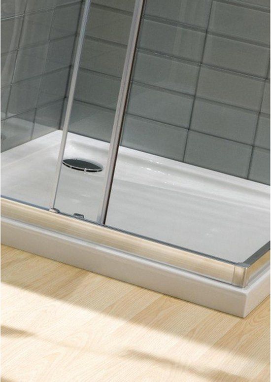 Crosswater Showertray douchebak 180x80x4cm rechthoek wit